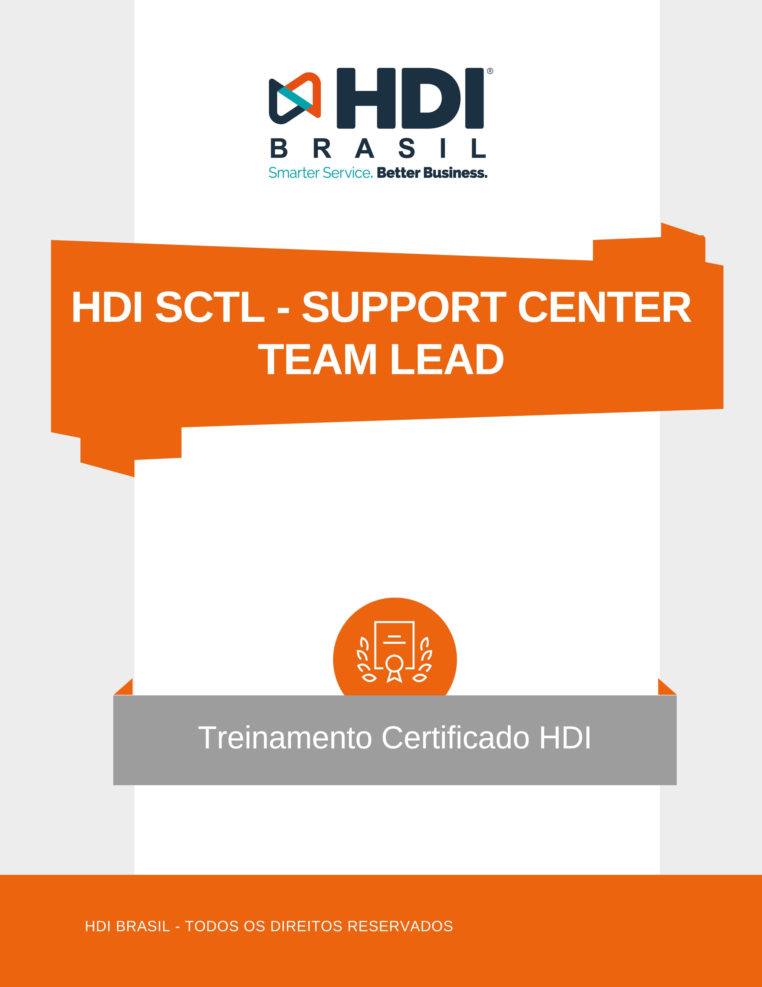 HDI SCTL - SUPPORT CENTER TEAM LEAD